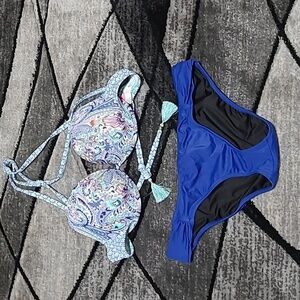 VICTORIA SECRET 2016 PAISLEY DESIGN TASSELS SWIMSUIT SET